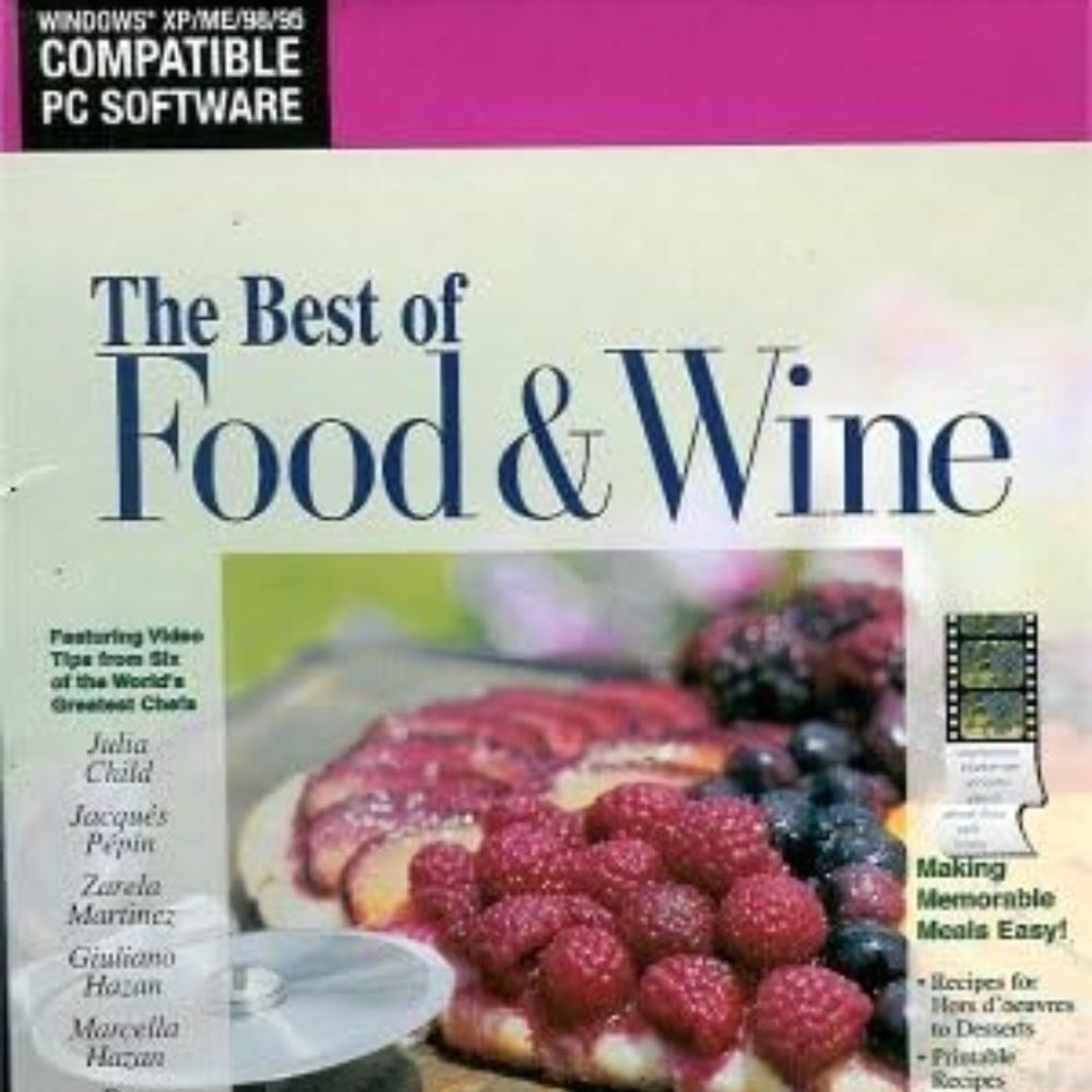NEW IN PACKAGE THE BEST OF FOOD AND WINE CD ROM windows 95 98 xp me vintage